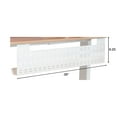 thumbnail image 4 of Stand Up Desk Store Under Desk Cable Management Tray Horizontal Computer Cord Raceway and Modesty Panel (White, 39"), 4 of 4