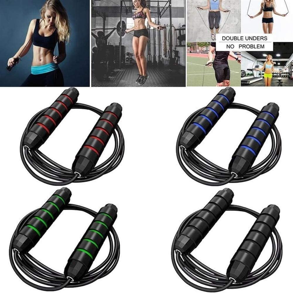 Adjustable Speed Jump Rope for Cardio Fitness Fast Bearings Versatile Jump Rope for Both Kids and Adults Foam Comfort Handles 