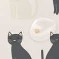thumbnail image 4 of Yayeee Shower Curtain with Hooks 72"x72" Waterproof Fabric Bathroom Hanging Decor, Black Cute Cats, 4 of 5