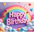thumbnail image 4 of Colorful Modern Happy Birthday Backdrop Banner Multicolor Graphic Birthday Party Supplies Background Festive Decorations Photography Props, 4 of 4
