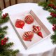 thumbnail image 4 of Juego de adornos de bola de Navidad 4PC | Formas variadas galvanizadas y pintadas a mano | Plástico duradero, decoración elegante para árboles navideños, decoración festiva versátil, brillo duradero, 4 of 5