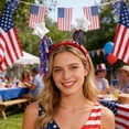 thumbnail image 5 of Patriotic Headband for 4th of July - Independence Day Hair Accessories with Themed Design, Holiday Party Favors and Supplies for Memorial Day and Patriotic Celebrations, B, 8.27 Inch, 3 PCS, 5 of 6
