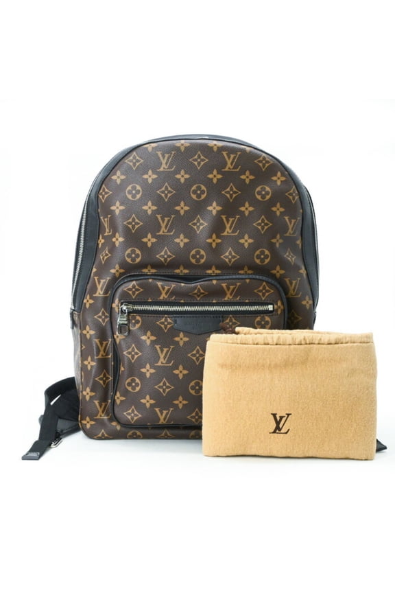 Pre-Owned LOUIS VUITTON Josh Monogram Macassar Backpack Leather Brown M41530