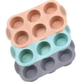 thumbnail image 1 of Moldes de silicona de muffin de muffin de 3pcs/set Moldes de silicona para hornear cupcake Moldes antiadherentes de muffin de muffin de silicona moldes reutilizables de magos de magdalenas para, 1 of 3