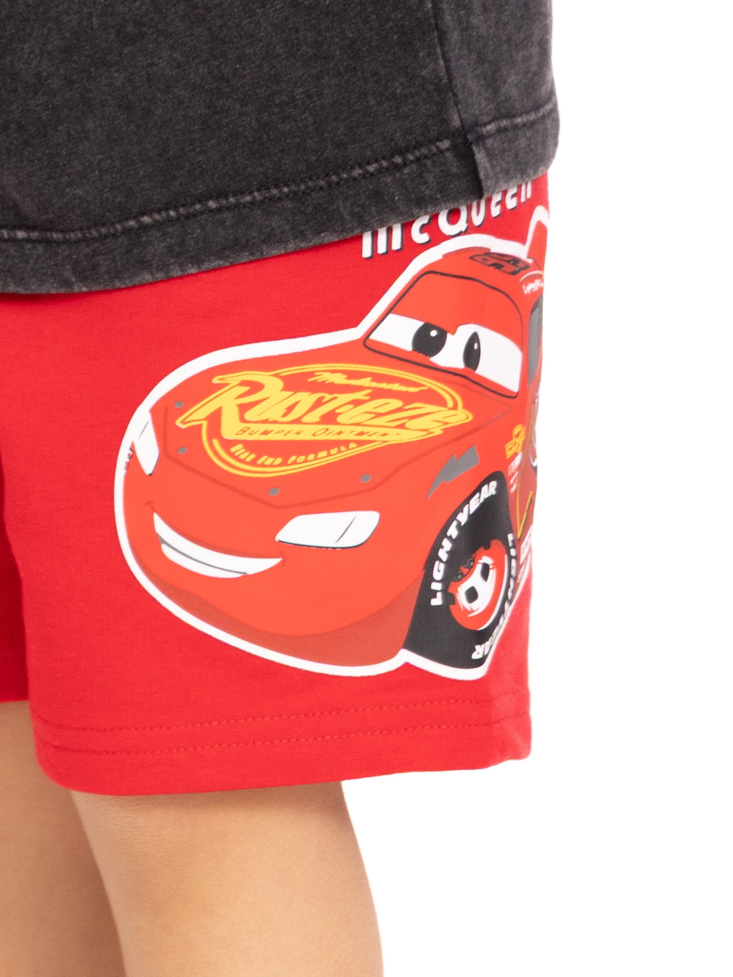 Pixar Cars Baby and Toddler Boy Short Sleeve Graphic Tee and Matching Shorts Set, 2-Piece, Sizes 0/3M-5T