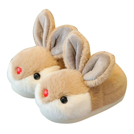 

NIJNFCLOTH Girls Slippers Toddler Kids Baby Warm Shoes Boys Girls Cartoon Soft Soled Slippers Girls Slippers Boots