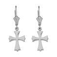 thumbnail image 1 of 14K WHITE GOLD ROMAN CATHOLIC EARRINGS, 1 of 1