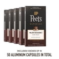 thumbnail image 3 of Peet's Coffee, Dark Roast Espresso Capsules, Compatible with Nespresso Original Machines, 100% Arabica Coffee - Major Dickason's Blend Intensity 11, 50 Count (5 Boxes of 10 Espresso Capsules), 3 of 4