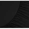 thumbnail image 3 of Sheet Set - Super Soft 1500 Series, Deep Pocket, Wrinkle & Fade Resistant, Silky Microfiber, Full, Black, 3 of 5