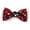 Red, variant on The Worthy Dog Bias Plaid Bow Tie Adjustable Collar Attachment Accessory