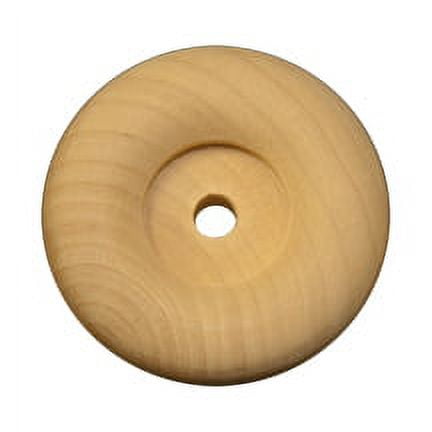12 Pcs 2 x 5/8" Wooden Toy Wheels, Recessed HubHole size 1/4"Use AP1003, AP1010 or AP1005 Axle pegs for 1/4" holes.