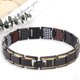 thumbnail image 3 of Pulsera de salud magnética Terapia de poder Cadena de brazalete desmontable (oro negro) Tmvgtek cuidado belleza, 3 of 9