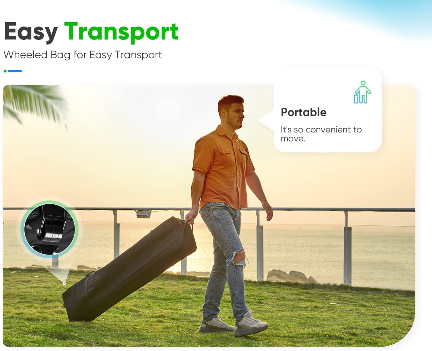 Quictent 10'x10’Pop up Canopy with Sidewalls, Enclosed Instant Gazebo Shelter Waterproof (Beige)