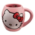 thumbnail image 2 of Hello Kitty Ceramic Coffee Oval Mug 18 oz. Pink Cat Red Bow Gift, 2 of 3