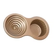 thumbnail image 1 of Molde para cupcakes Billuyoard herramienta para hornear pasteles grandes acero al carbono color oro, 1 of 6