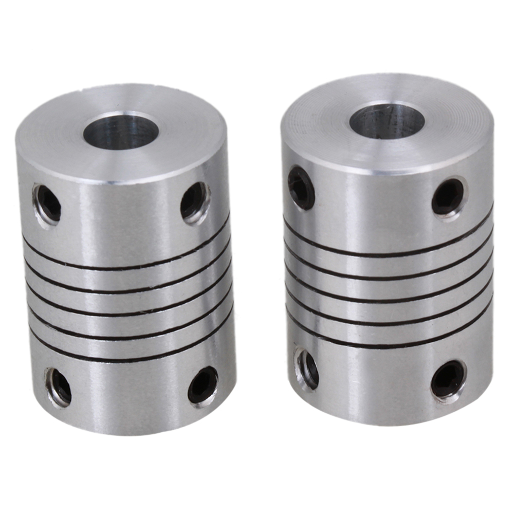 Flexible Shaft Couplings 25mm Length Stepper Motor Coupler Stainless ...