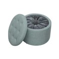 thumbnail image 2 of Designs4Comfort Otomana redonda para guardar zapatos Convenience Concepts R9-189, 2 of 2