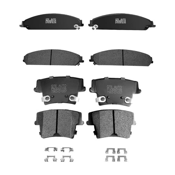 Set of 8 Front-Rear Ceramic Brake Pad Kit For 2006-2010 Dodge Charger