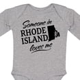 thumbnail image 4 of Inktastic Someone in Rhode Island Loves Me Boys or Girls Long Sleeve Baby Bodysuit, 4 of 5