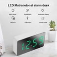 thumbnail image 4 of Mini Simple Electronic Clock Led Mirror Desk Clock Desktop Clock Display Decoration Alarm Snooze S4s8 Car Clock, 4 of 10