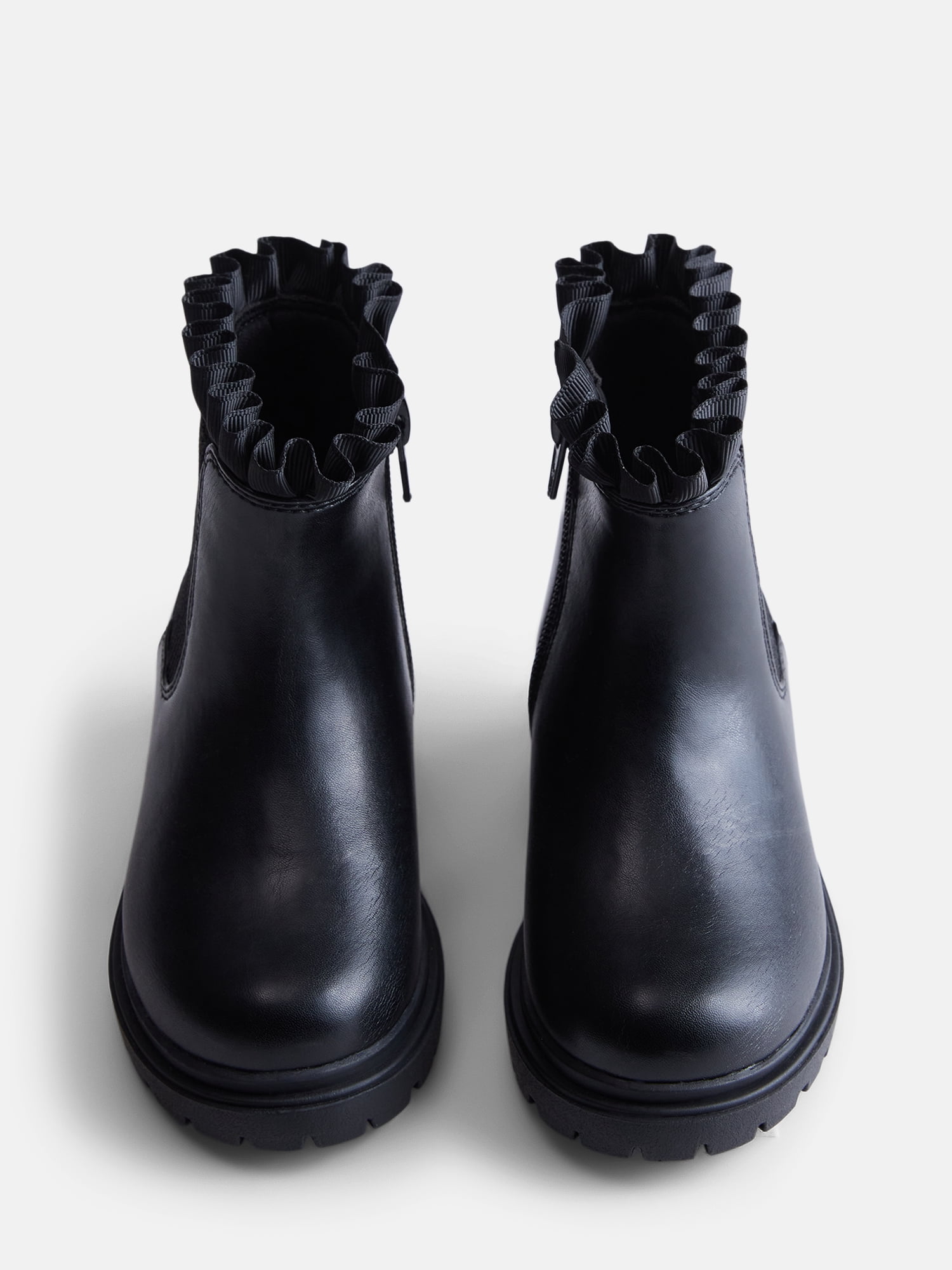 Wonder Nation Toddler Girls Ruffle Chelsea Boots