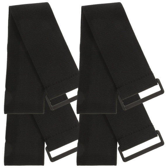 Pawsdot 4Pcs Reusable Cinch Straps Black Multi Purpose Strap for Safety and Increased Visibility