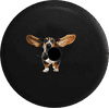 2018 2019 Wrangler JL Backup Camera Basset Hound Dog Ears Blowing in the Wind Spare Tire Cover for Jeep RV 32 Inch