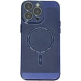thumbnail image 2 of Heat Dissipation Magnetic Case for iPhone 14 13 12 11 Pro Max 14 Plus Compatible with Magsafe,Camera Protection Luxury Bumper Plating Cover (Dark Blue,for iPhone 12), 2 of 10