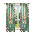 thumbnail image 7 of Yayeee Window Curtains Light Filtering 63"x42" Grommet Panel Pair Home Living Room Decor, Christmas Gingerbread, 7 of 7