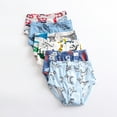 thumbnail image 5 of Emy Dola 100% Cotton Little Boys Briefs 6-Pack Soft Dinosaur Truck Toddler Underwear 2-12 Years Kids Cartoon Panties, 5 of 7