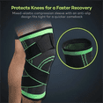 thumbnail image 4 of Band Compression Exercise, Fitness Knee Pads, Running, Mountaineering, Basketball Knee Pads, Warm Nylon Sports Knee Pads Single S, 4 of 6