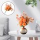 thumbnail image 3 of Adorno de flores artificiales, álbum de recortes ramo de bricolaje, flores falsas nórdicas, de referencia para naranja Macarena Ramo de novia, 3 of 8
