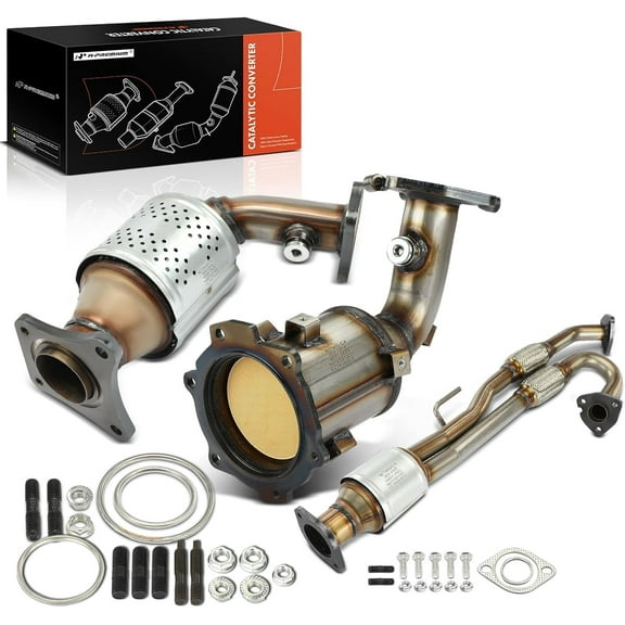 A-Premium Front and Rear 3-PC Catalytic Converter Kit Direct-Fit Compatible with Nissan Altima 2002-2006 3.5L, Quest 2004-2006 3.5L, Maxima 2004-2008 3.5L, EPA Compliant