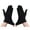 Black, variant on 1 Pair Fashion Unsiex Winter Gloves Five Fingers Solid Color Elastic Anti slip Sun Breathable Soft Stage Performance Auction Ritual Girl Gloves Fall Spring Gloves Blue