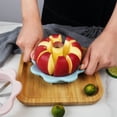thumbnail image 3 of Transemion Corers avec 8 Tranches Trancheuse de Fruits Hachoir de Cuisine Outils Multi-Fonctions pour Fleurs Rose, 3 of 6