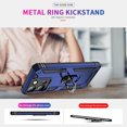 thumbnail image 5 of ELEHOLD Hybrid Rugged Case for Motorola Moto G Stylus 5G (2025) Full Body Protection with Metal Magnetic 360° Rotating Ring Holder Kickstand Shockproof Heavy Duty Case for Moto G Stylus 5G (2025),Blue, 5 of 6