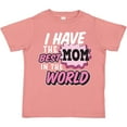 thumbnail image 3 of Inktastic I Have the Best Mom in the World with Speech Bubble Girls Toddler T-Shirt, 3 of 5