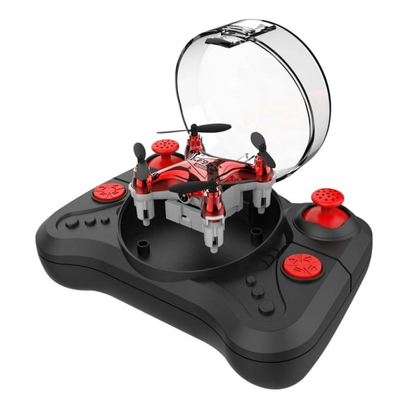 Red Mini Flying Drone Plastic No Aerial Photography 8 Min Battery Life Keychain Design Remote Control Toy For Children Red