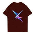 thumbnail image 3 of NAMTYQX Mens Graphic T-Shirts Pattern Crew Neck Stretch Elastic Plus Size Casual Short Sleeve Loose Fit Lightweight Boho Mens Shirts Casual Stylish Wine Size L, 3 of 5