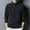 Black, variant on Men's Quarter Zip Fleece Sweater Mock Neck Half Zip Long Sleeve Soft Polar Fleece Top Casual Warm for Fall Winter