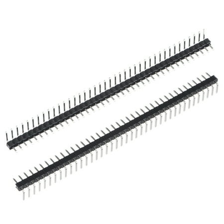 

Uxcell Right Angle Header Pin 40P 1 Row 2mm Pitch Silver Tone Pin for Prototyping 40 Pack