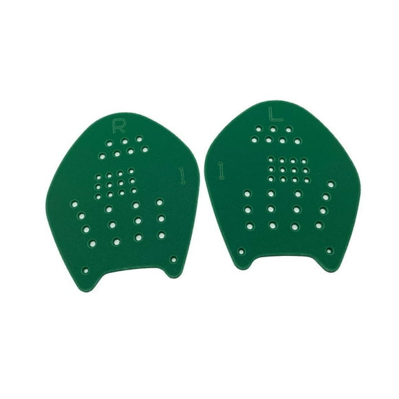 Paletas de natación, paletas planas para deportes acuáticos, interior, ligeras, fitness acuático Verde m