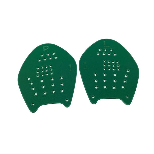 Paletas de entrenamiento de natación Paletas de natación Paletas planas PP Silicona Buceo Verde m