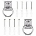 thumbnail image 1 of relayinert 2pcs/set Precision Manufacturing Stainless Steel Square Pad Eye Plate For Flawless Craftsmanship, 1 of 6