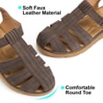 thumbnail image 3 of Ablanczoom Flats Sandals for Women: Comfortable Dressy Womens Sandals Arch Support Wedge Summer Shoes, 3 of 6