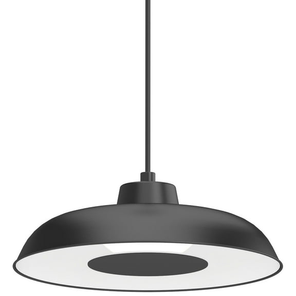 Volume Lighting V2124 14" Wide Led Pendant - Black