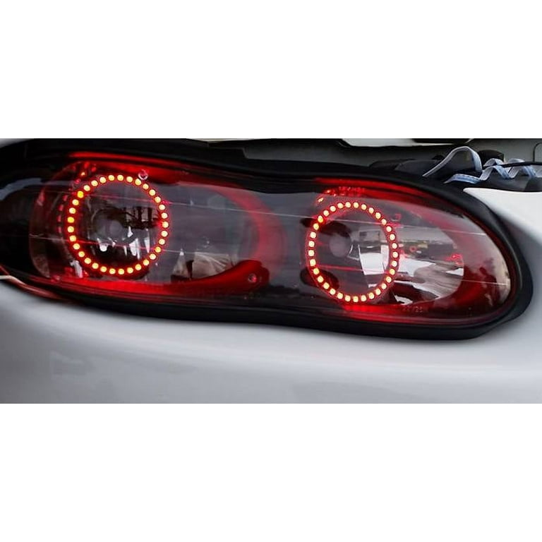 Flashtech Red LED Halo Ring Headlight Kit for Chevrolet Camaro 98-02