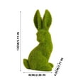 thumbnail image 4 of Fwttom Easter Bunny Decorations, Easter Bunny Green Foam Ornament Moss Ornament Gardening Decoration, Easter Gifts for Kids, 4 of 7