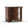 thumbnail image 2 of Furniture of America Davidson Nightstand with 2-Drawer, Brown Cherry, 2 of 9