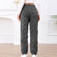 thumbnail image 4 of Buigttklop Pants for Women Women'S Casual Solid Elastic Waist Trousers Long Straight Pants, 4 of 6